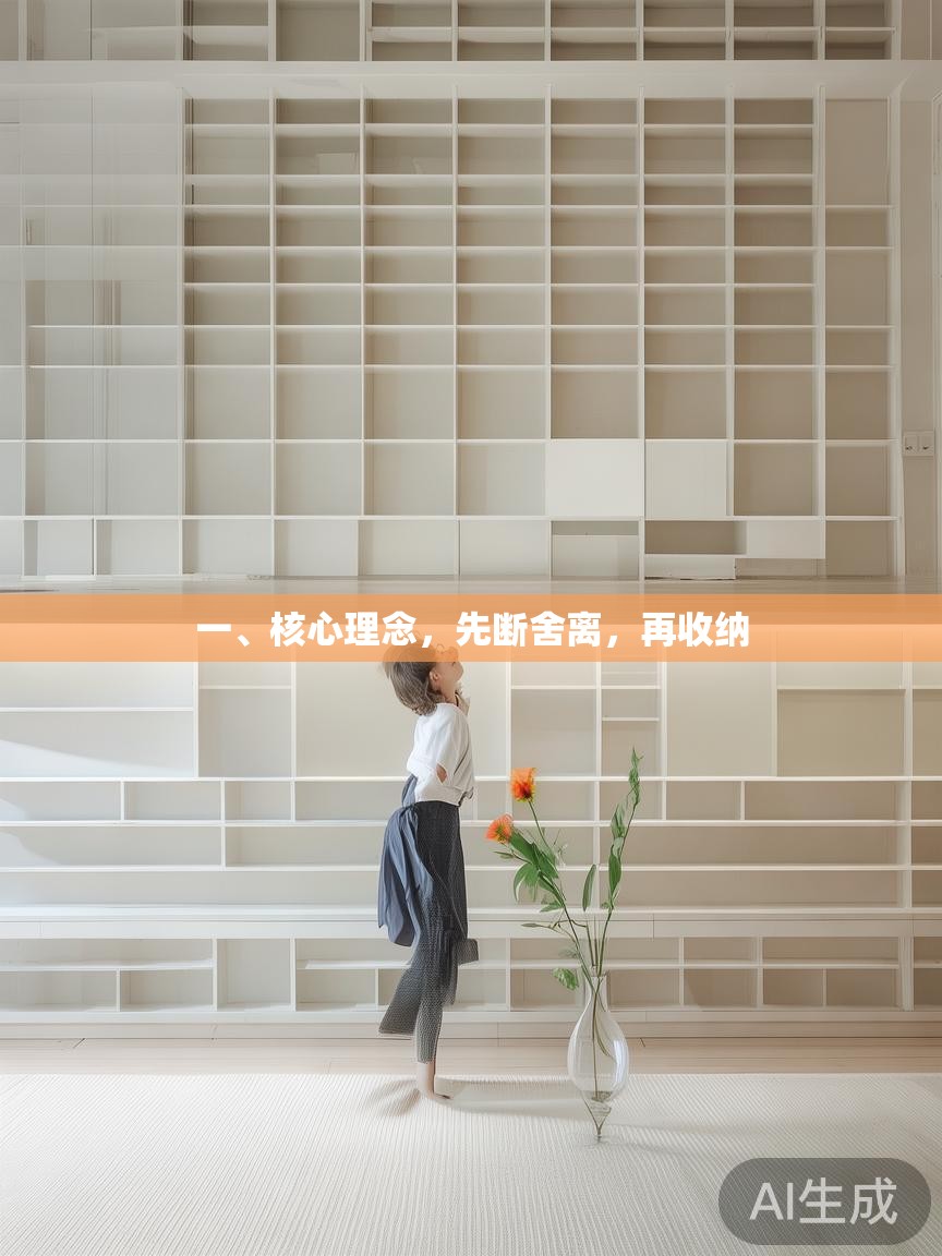 一、核心理念，先断舍离，再收纳